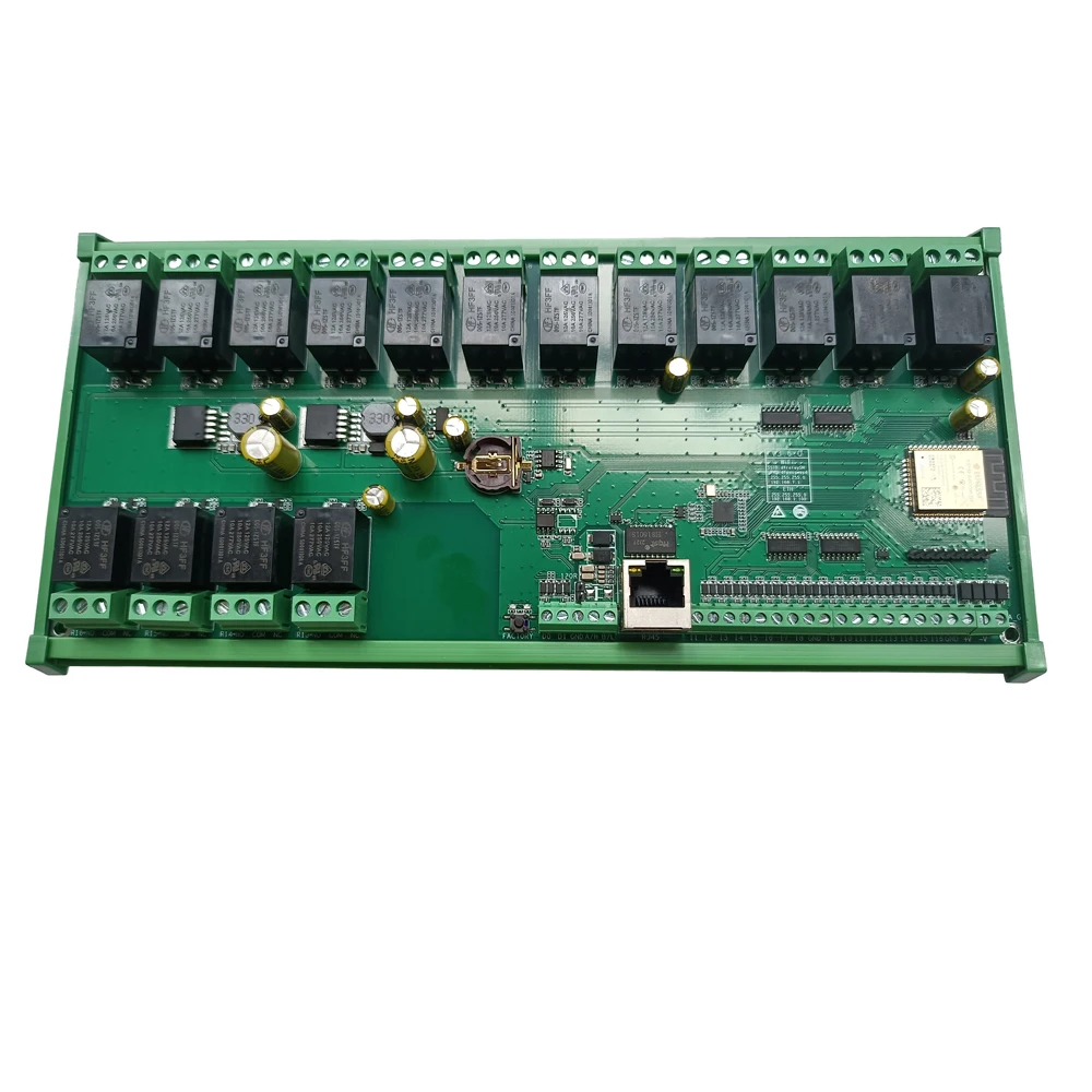 وحدة لوحة ترحيل إيثرنت ، wiegan ESP32 ، مساعد منزلي ، عقدة MQTT ، Loxone أحمر ، Dingtian