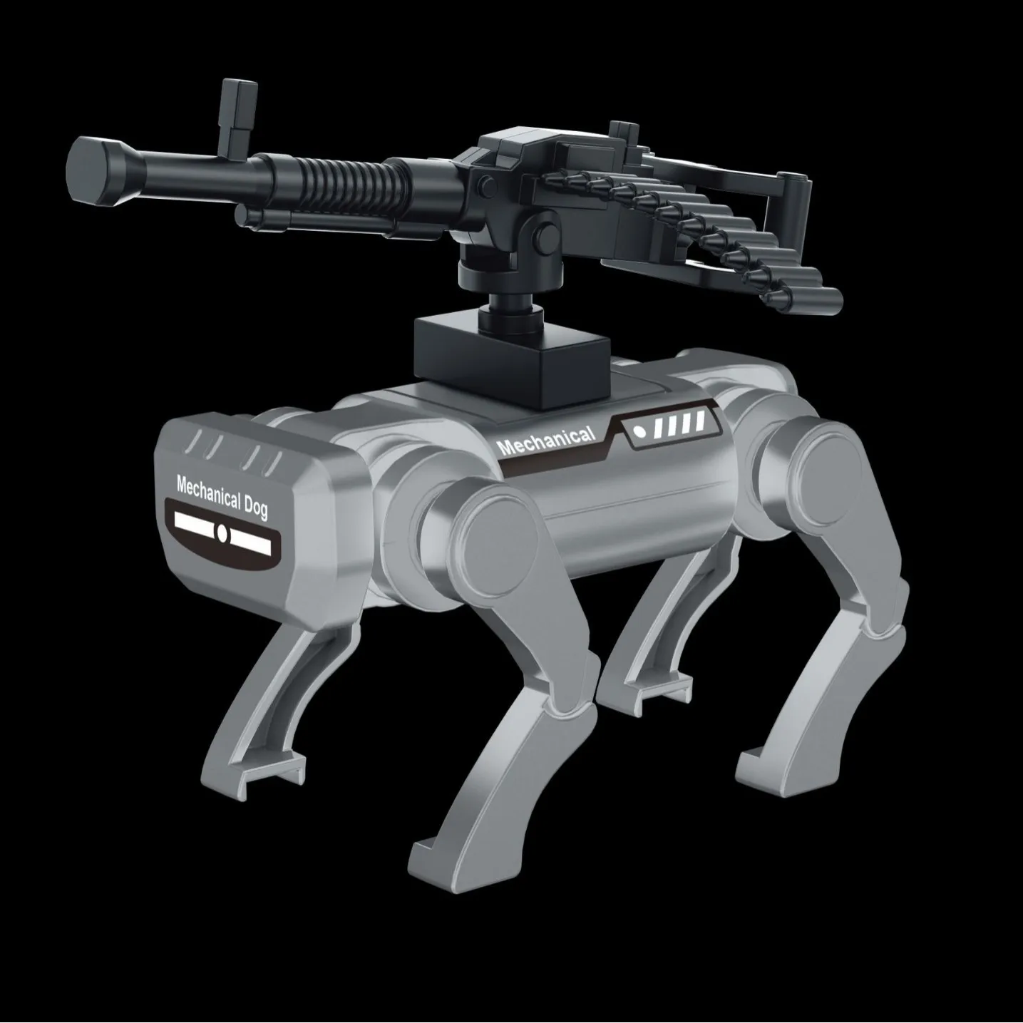 

Children's New 4-in-1 Military-themed Hidden Drone，Gun ，Dog Free Combination Assembly Model Toy-Boys' Holiday Gift