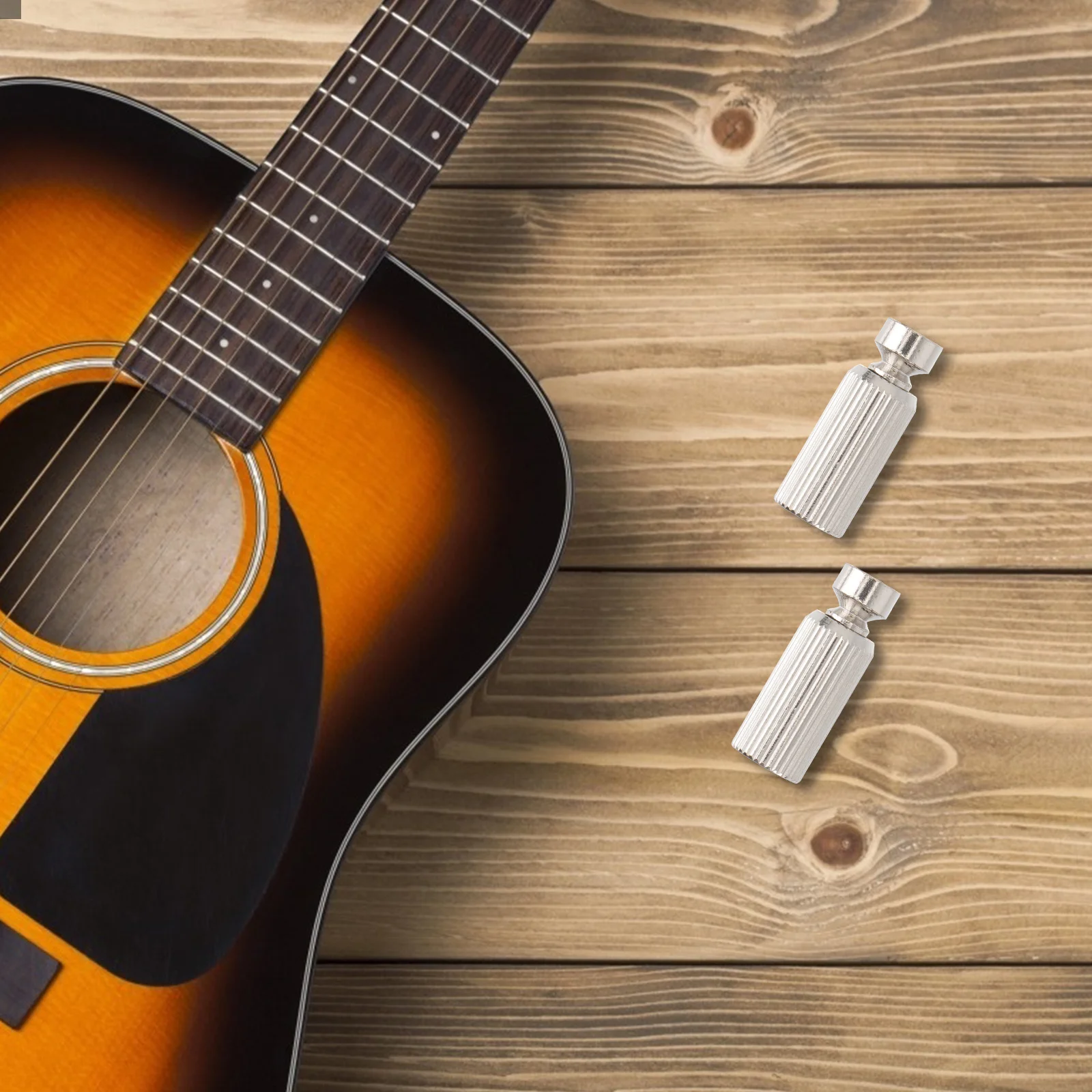 

2pcs Electric Guitar Tremolo Bridge Studs Anchors Elevating Adjustment Screw Silver For Guitar Bass Repair Parts Instrument