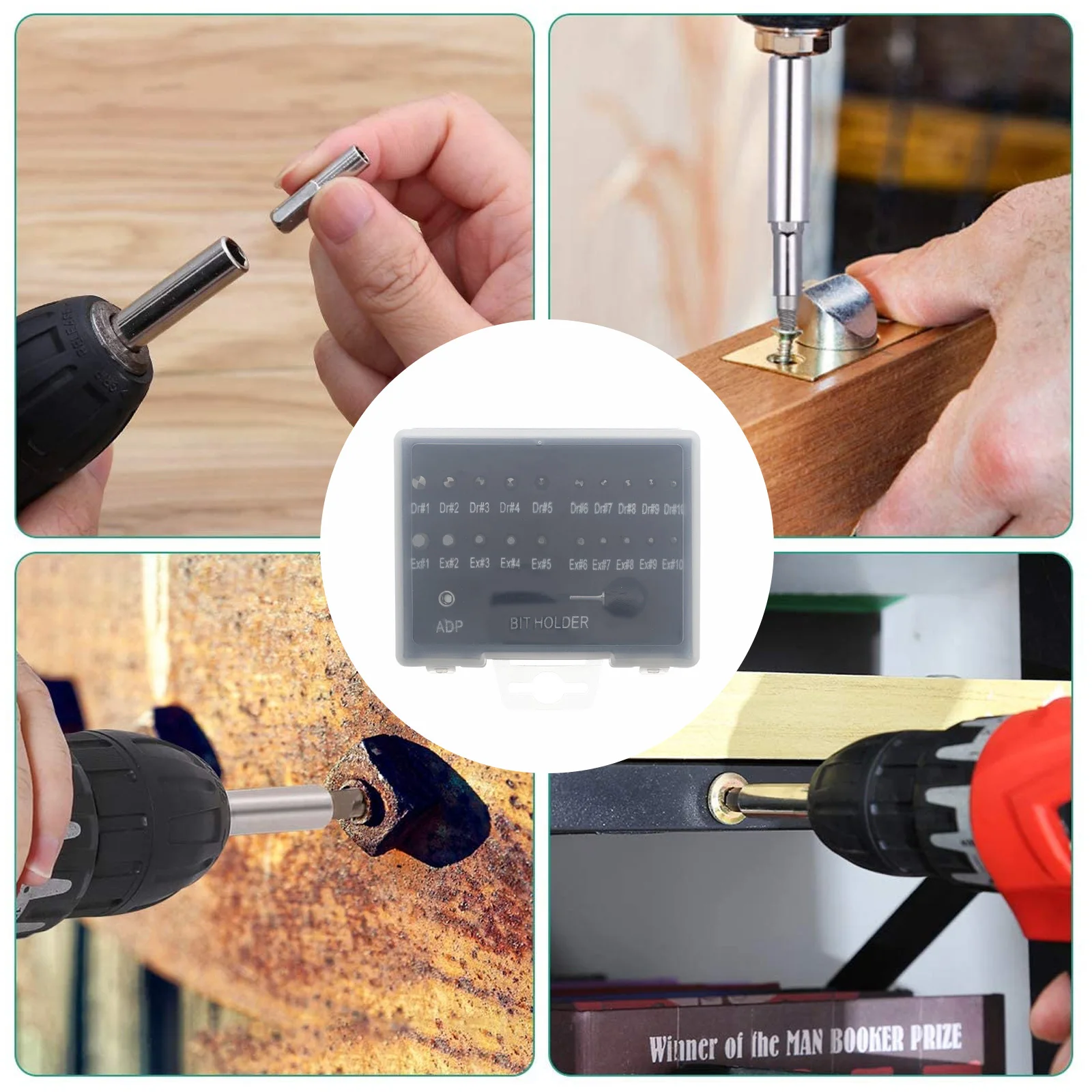 

22 Pcs Screw Take-out Set Socket Outlet Adapter Damaged Extractor Kit Bit Holder Broken Stud