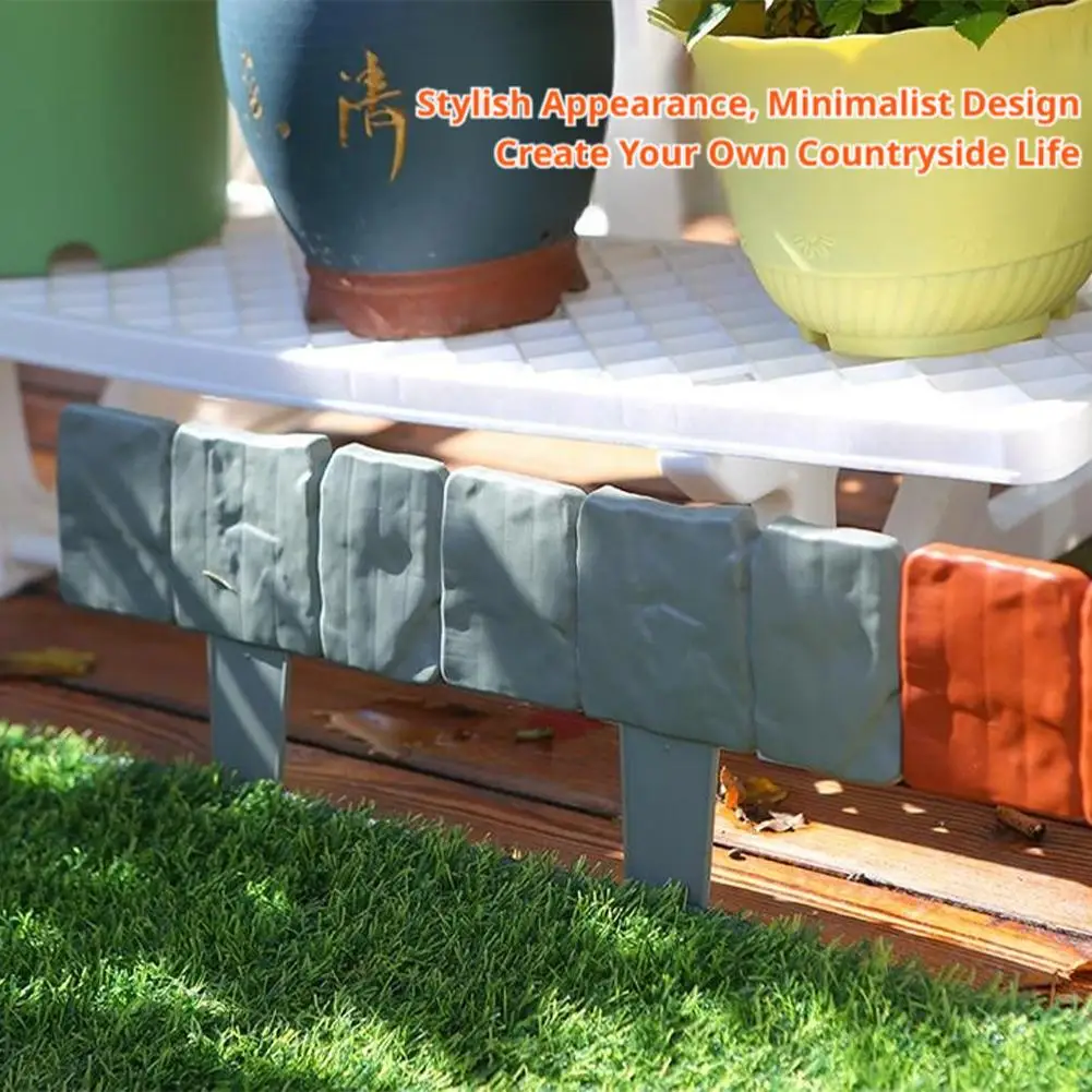 Home Festival Courtyard Fence Simulation Courtyard Decoration Guardrail High Quality Christmas Villa Outdoor Foldable Guardrail