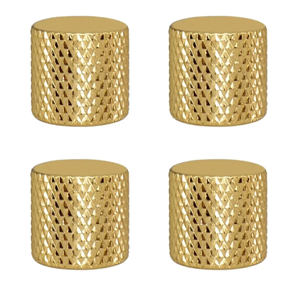 Tone Knobs Guitar Knobs Gold Metal 4PCS Electric Guitars Volume Tone Knobs Buttons For Electric Guitar Bass Parts Practical