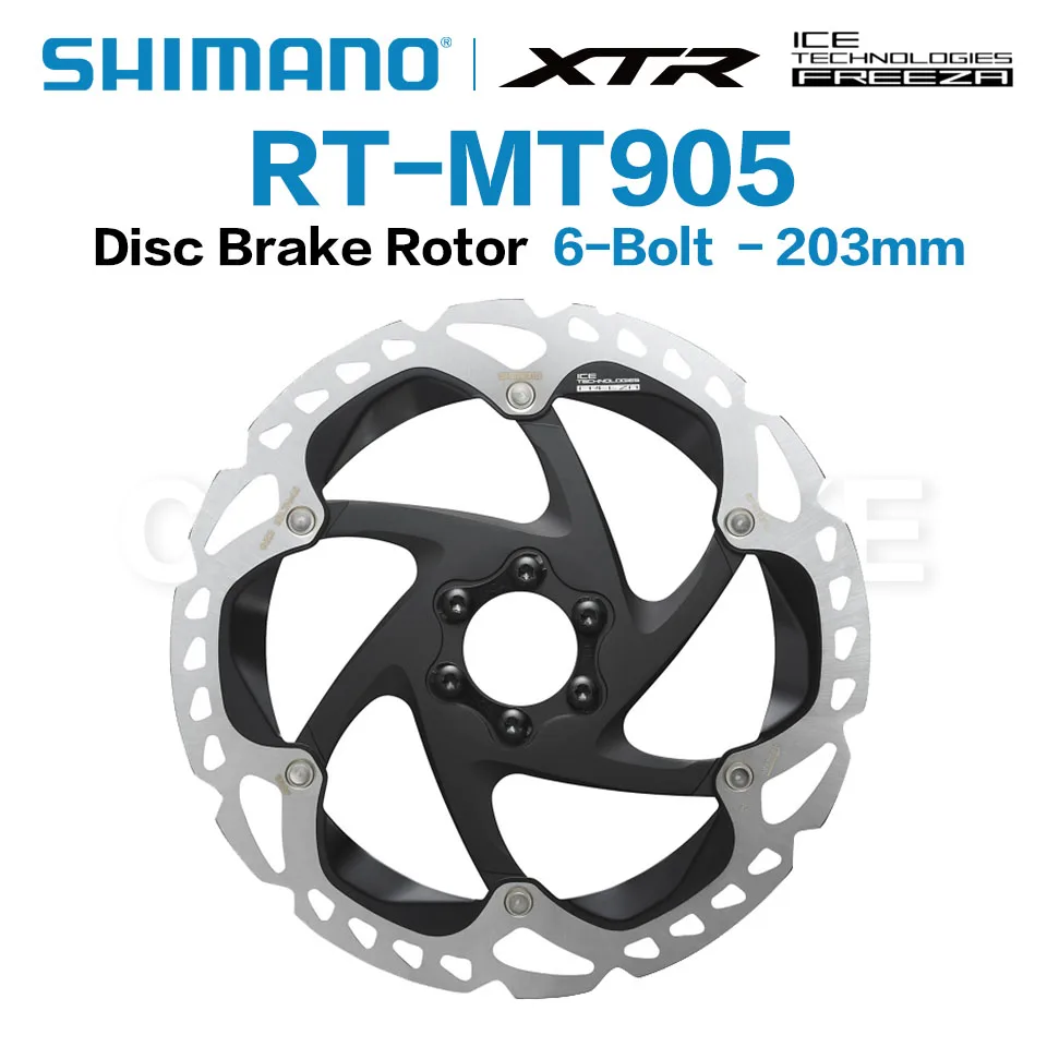 SHIMANO XTR RT MT905 6-Bolt Disc Brake Rotor RT MT905 6-Bolt ICE