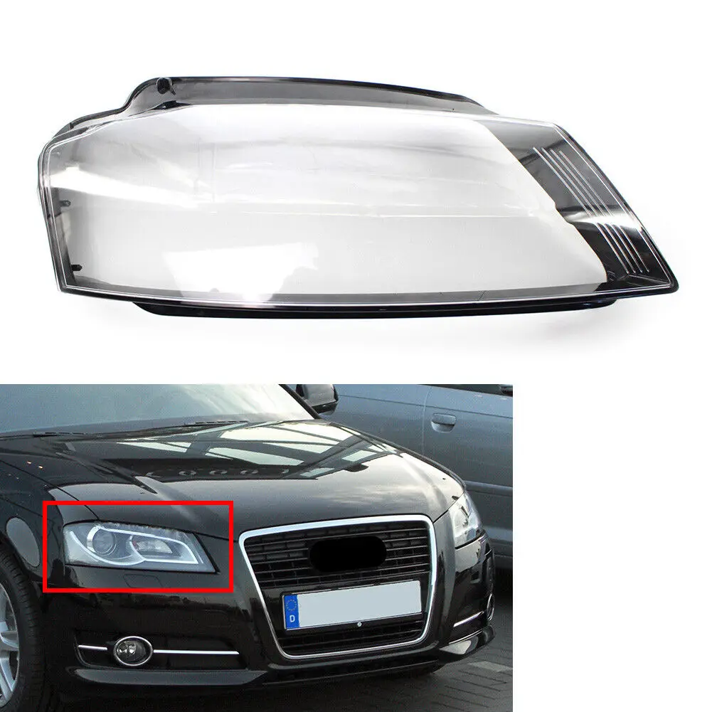 8P0941004 8P0941030 For Audi A3 8P S-line S3 RS3 2008 2009 2010-2012 A Pair Headlight Cover Car Accessories Headlamp Lens Shell