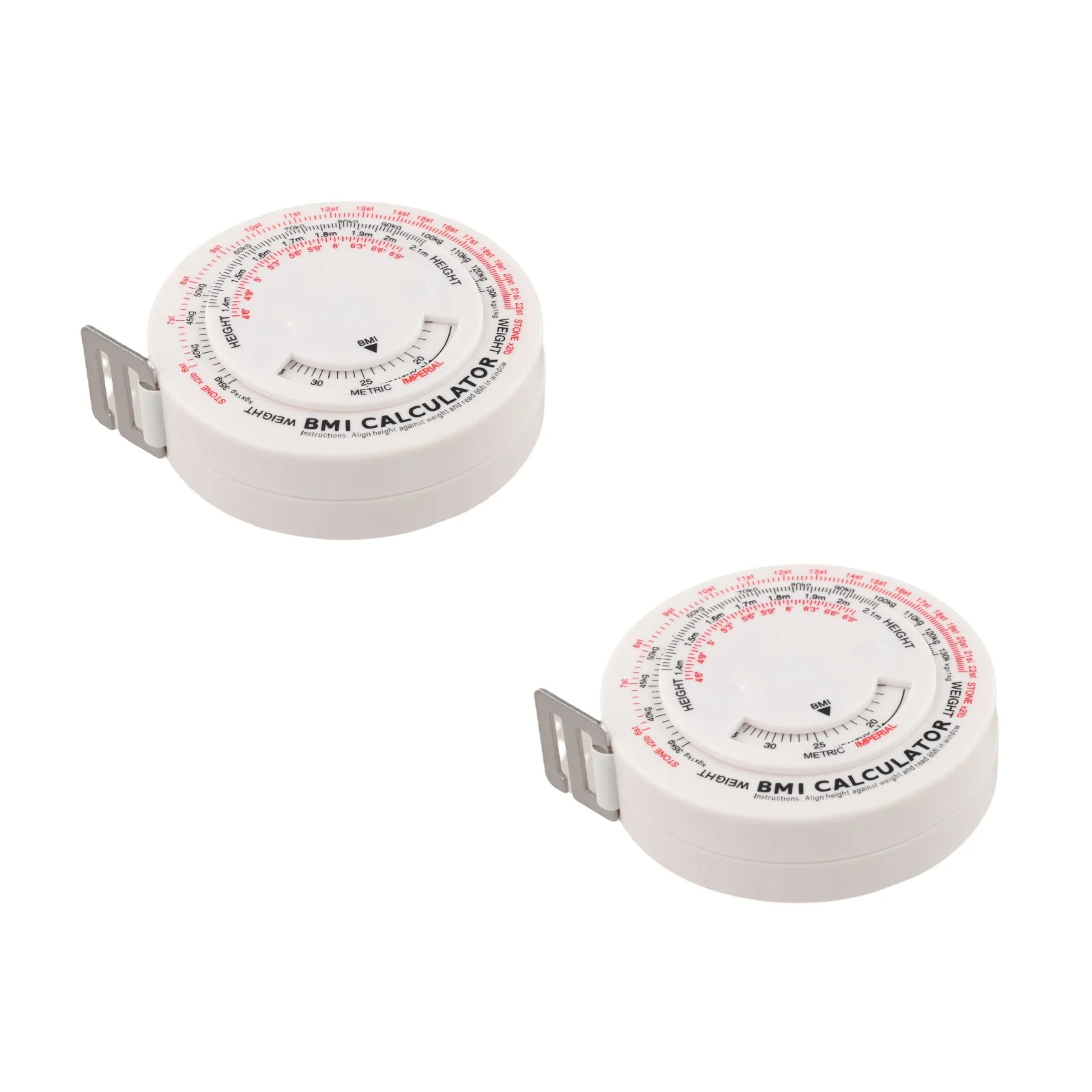 Automatic Retractable BMI Tape Measure Round Body Measuring Tool For Health Fitness Diet Weight Loss Tracking Sewing Accessories