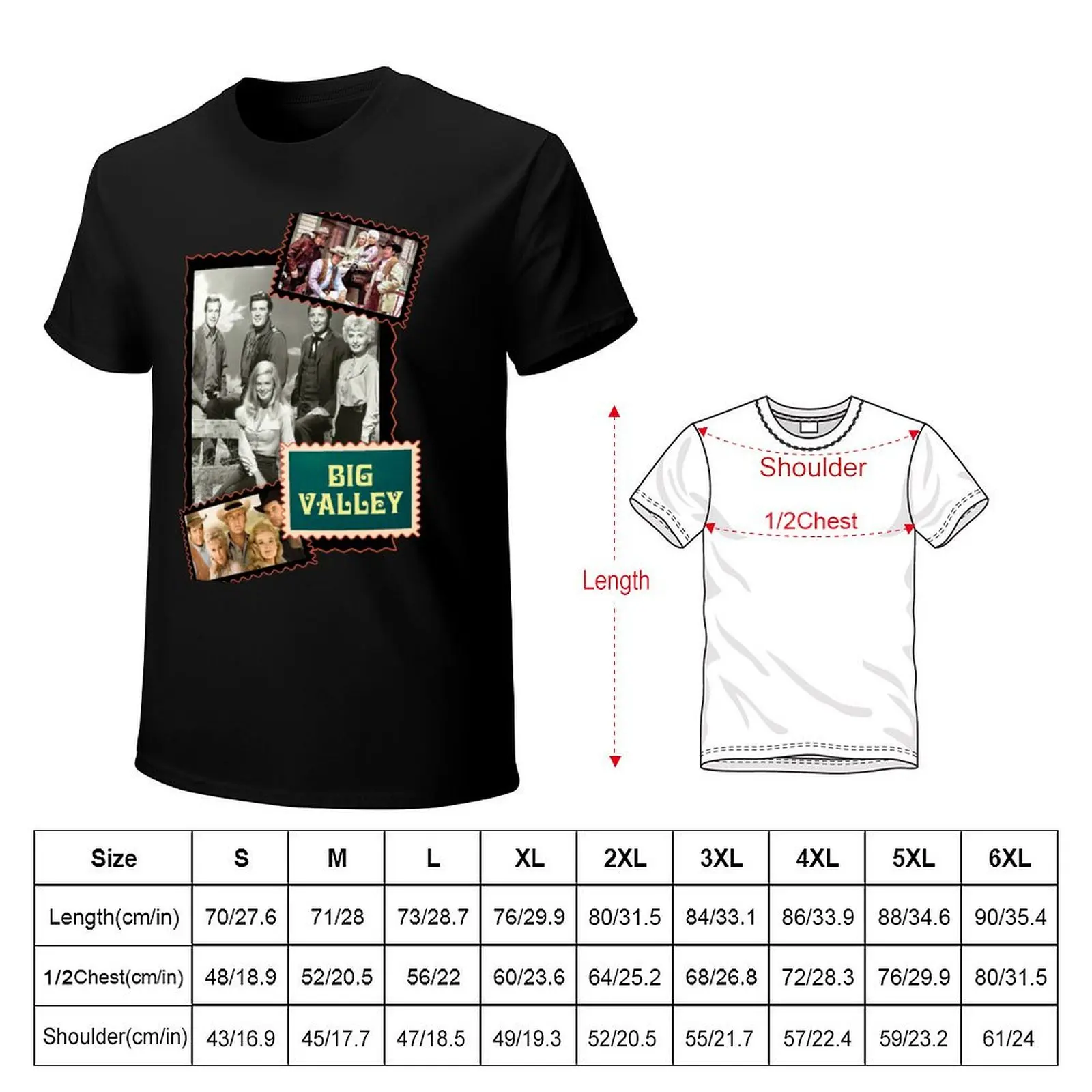 Big Valley, Barkley Ranch in the Wild West, 1960's Series T-Shirt man t shirt korean fashion Men's clothing image 6