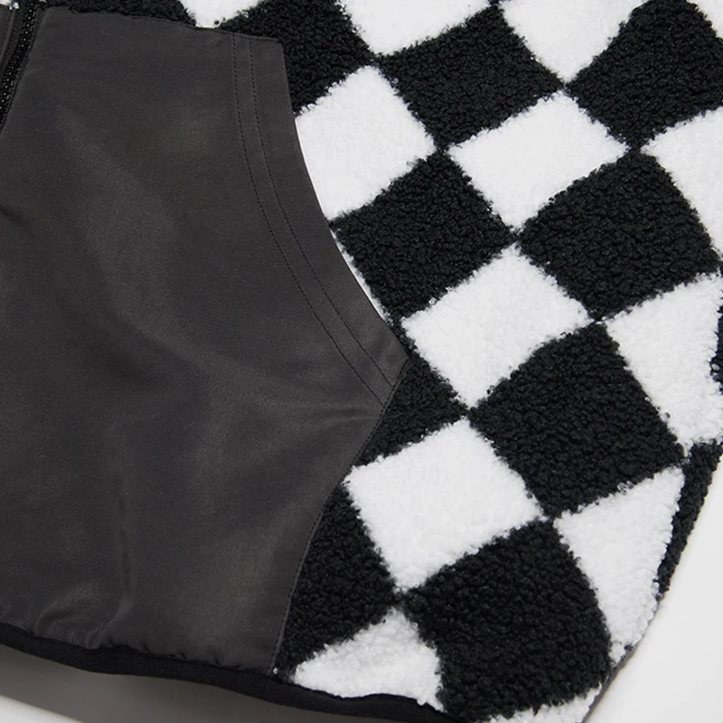 Puma genuino sport da uomo e da donna stile scacchiera alla moda e casual caldo colletto rialzato giacca con cerniera 621891-01