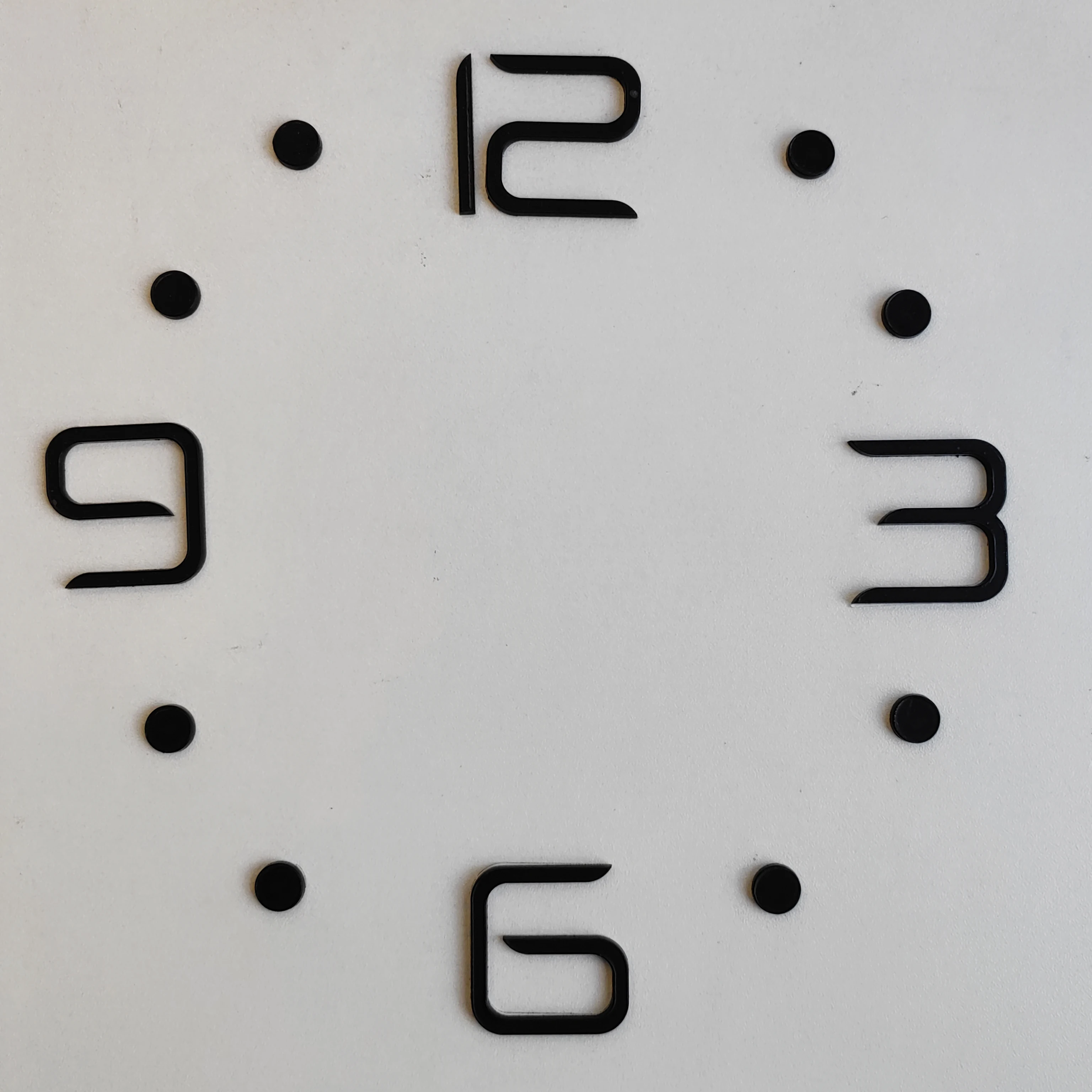 33mm Height Mirror Effect Acrylic Clock Numbers Self Adhesive 3D Numerals Dots for DIY Clock Replacement Clock Face Accessories