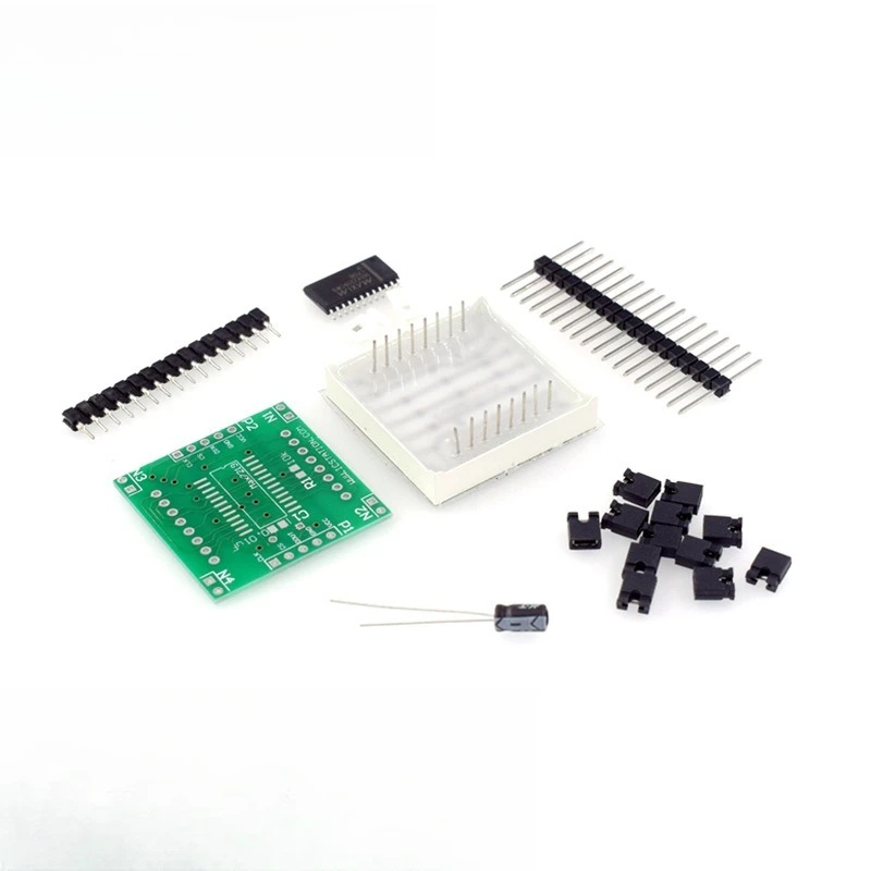 MAX7219 Dot Matrix Display Module DIY Kit, 8x8 LED Matrix MCU Control Module, Unassembled Parts for Arduino Project