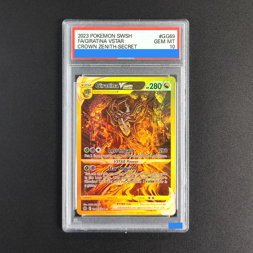 

Прокси-карта POKEMON SWORD AND SHIELD CROWN ZENITH # Коллекционная игровая карта GG69 GIRATINA VSTAR GG69/GG70 с аутентификацией и оценкой 10