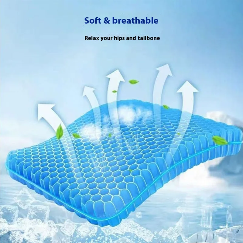 

Thick Extra Large Gel Seat Cushion for Long Sitting Soft Gel Cushion for Wheelchair Comfortable Gel Chair Cushion Gel Car Seat