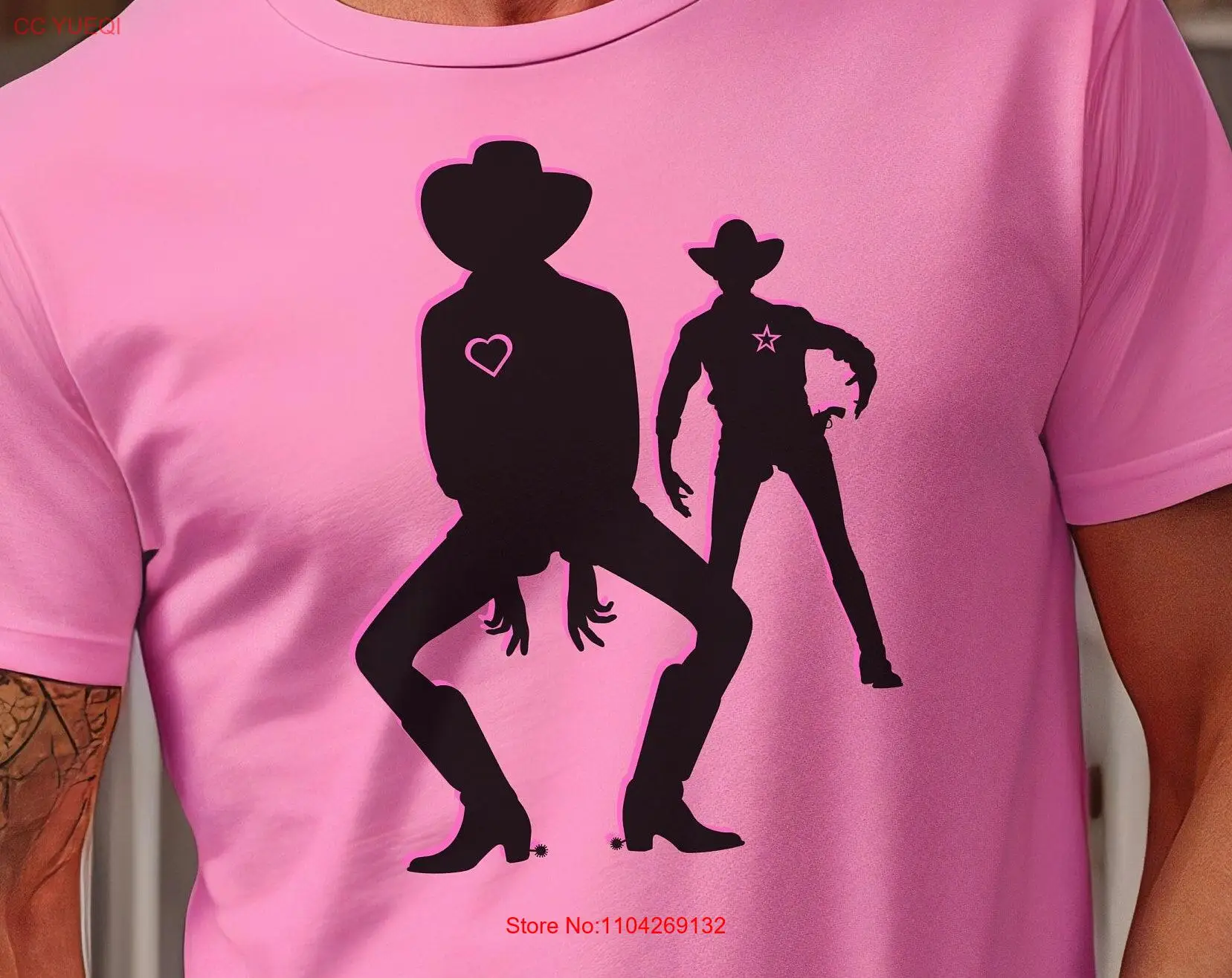 T Shirt for fun loving cowboy LGBTQ gay man gift long or short sleeves