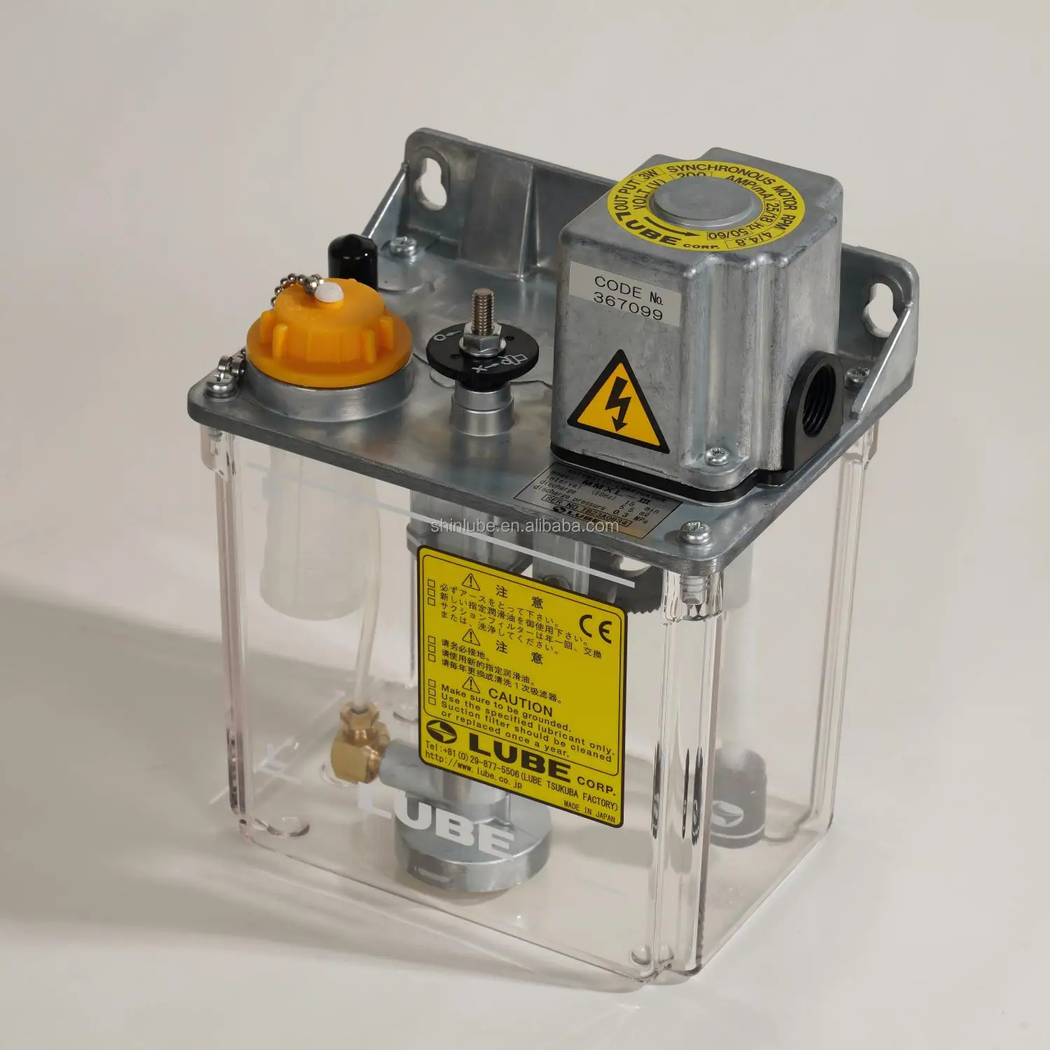 

Lube Automatic Intermittent Gear Pump Oil Lubrication System MMXL-III 1.8L 200V 367099 15MIN 5.5ML 0.3MPA
