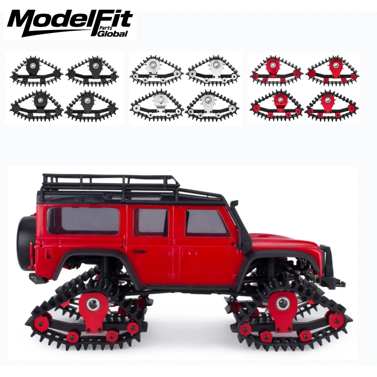 

Комплект из 4 шт. снежных шин для радиоуправляемых краулеров, имитирующих колеса снегохода, аксессуары для переоборудования для радиоуправляемых краулеров 1/18, запчасти для модернизации TRX-4M