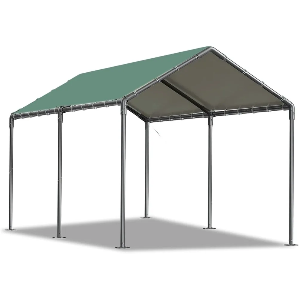 

Carport 10x20ft Heavy Duty Car Tent, Portable Garage, Car Shelter, All-Season Tarp Tent for Car, Party，Green