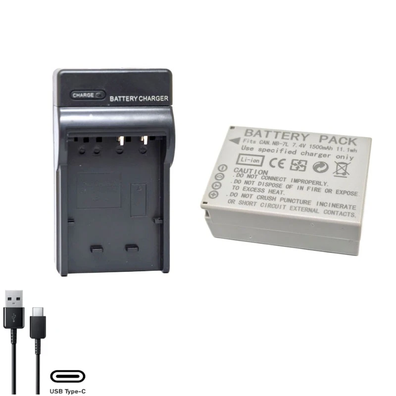 Nowy akumulator litowo-jonowy 1500mAh 7.4V NB-7L NB7L NB 7L do aparatu + ładowarka do Canon PowerShot G10 G11 G12 SX30 IS SX30IS Aparat Cyfrowy