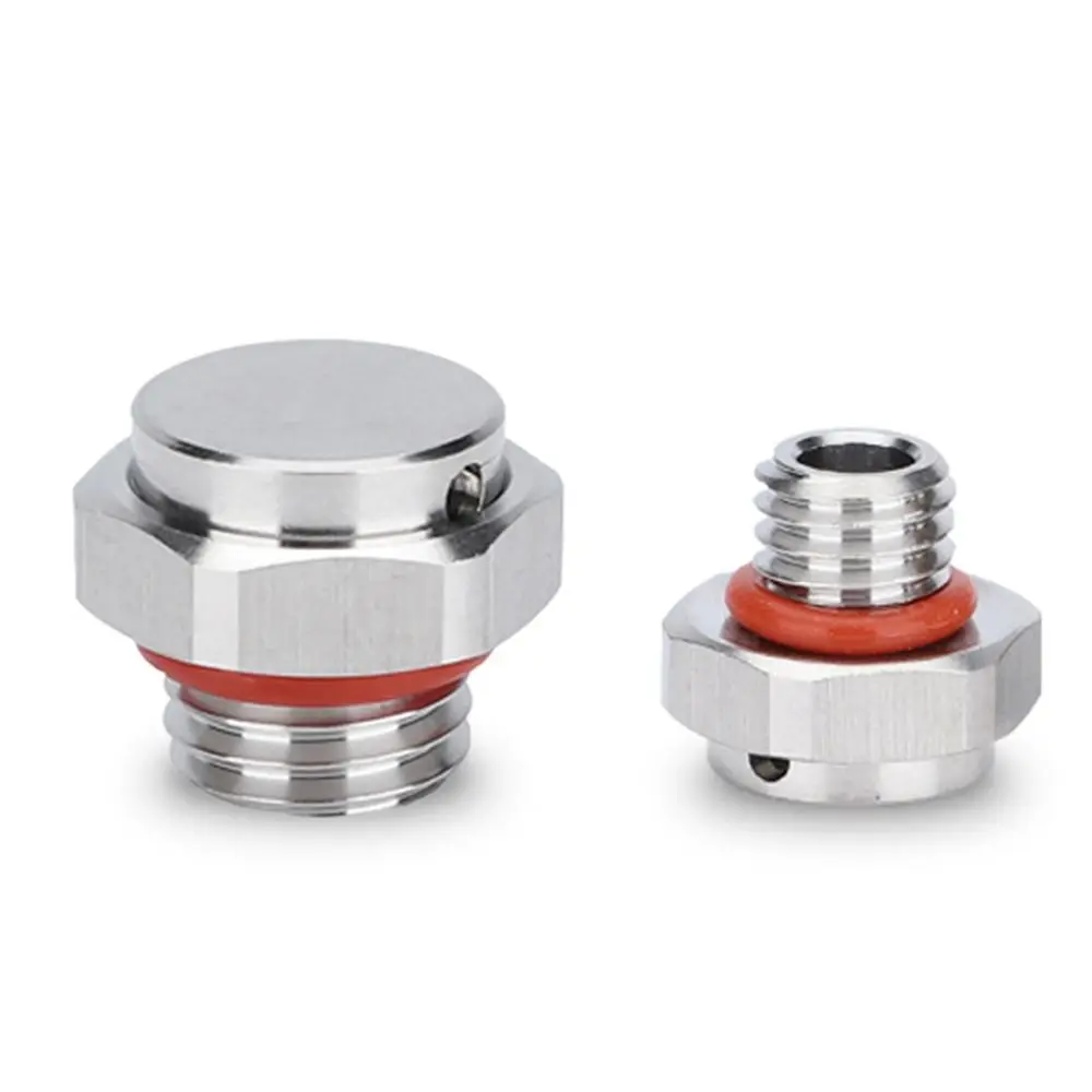 

New 304 Stainless Steel Air Vent Valve Waterproof M5 M6 M8 M10 M12 Metal Vent Plug Screw In Breather Vent Valve