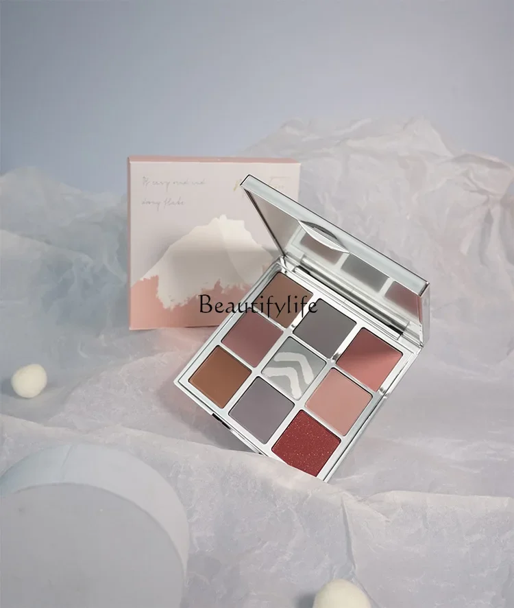 

Eye Shadow Plate Morandi Matte Earth Pink Brown Milk Tea Novice