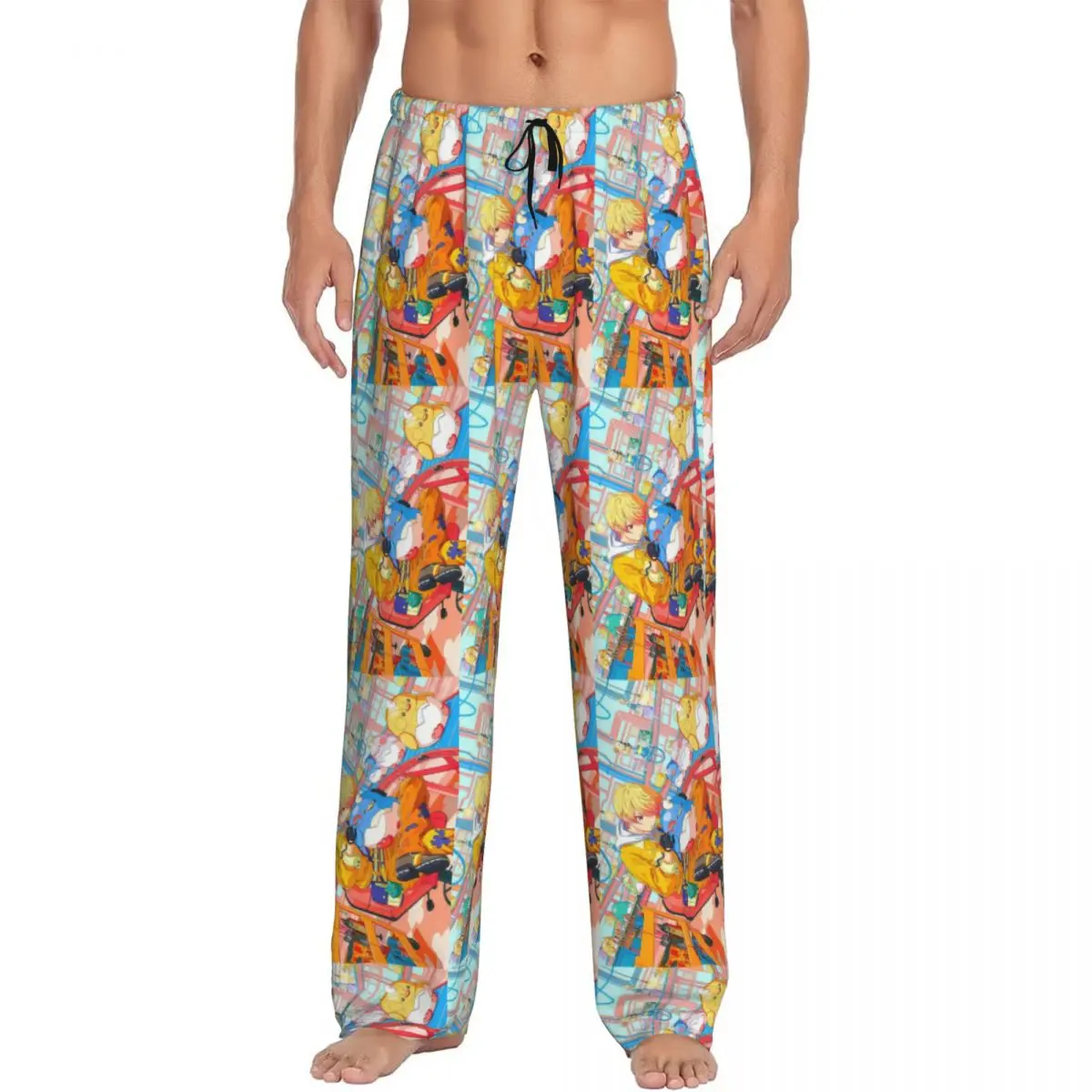 

Custom Printed Men Tsukasa Anime Tenma Pajama Pants Sleepwear Sleep Lounge Bottoms with Pockets