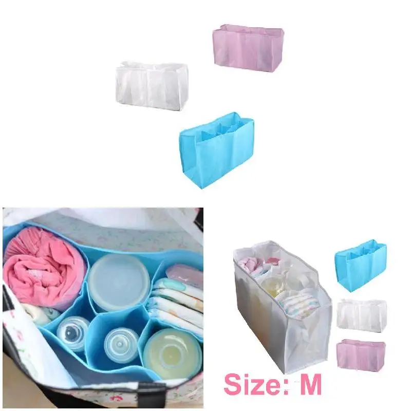 Portable Travel Outdoor Baby Diaper Nappy Organizer Bag Stuffs Insert Storage Bags