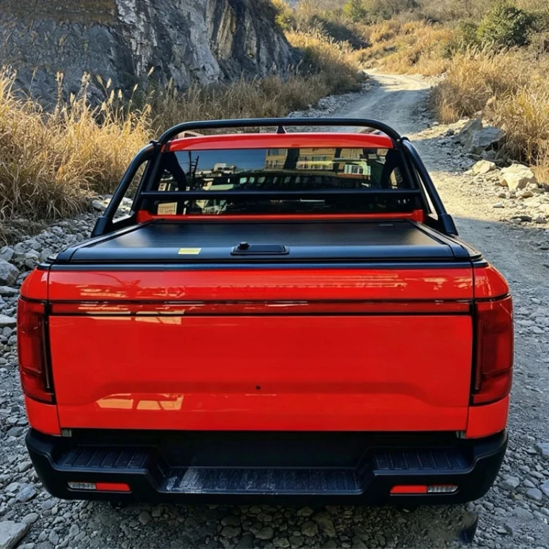 High‑Quality Hard Aluminum Retractable Roller Shutter Tonneau Cover, Pickup Bed Exterior Parts Hilux Travo BYD Shark GWM Poe