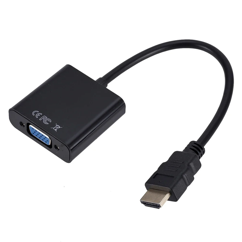 1080P HD HDMI-متوافق مع محول كابل VGA مع مصدر طاقة الصوت ذكر إلى أنثى محول ل PS4 اللوحي المحمول PC TV box