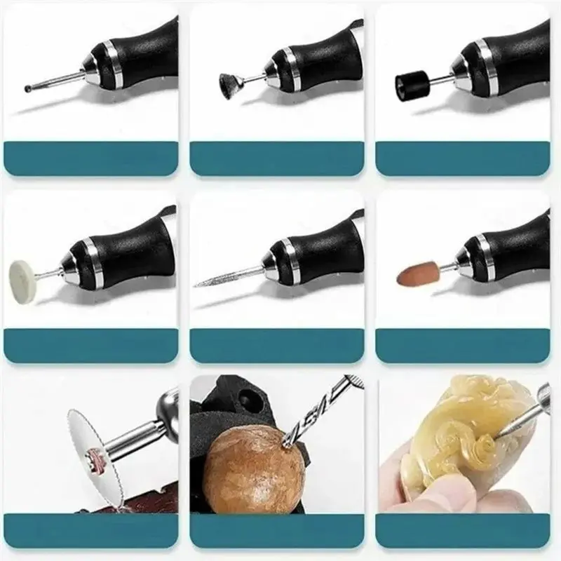 أفضل مجموعة أقلام نقش لاسلكية - أداة دقيقة للفنانين ونقش اليشم والخشب والمعادن مع أداة نقش الخشب #4