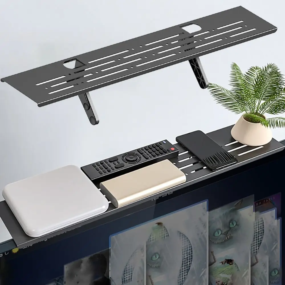 Universele TV Top Plank Scherm Top Opbergrek Monitor Organizer Home Office Computer Router Houder Display Stand Ruimtebesparend