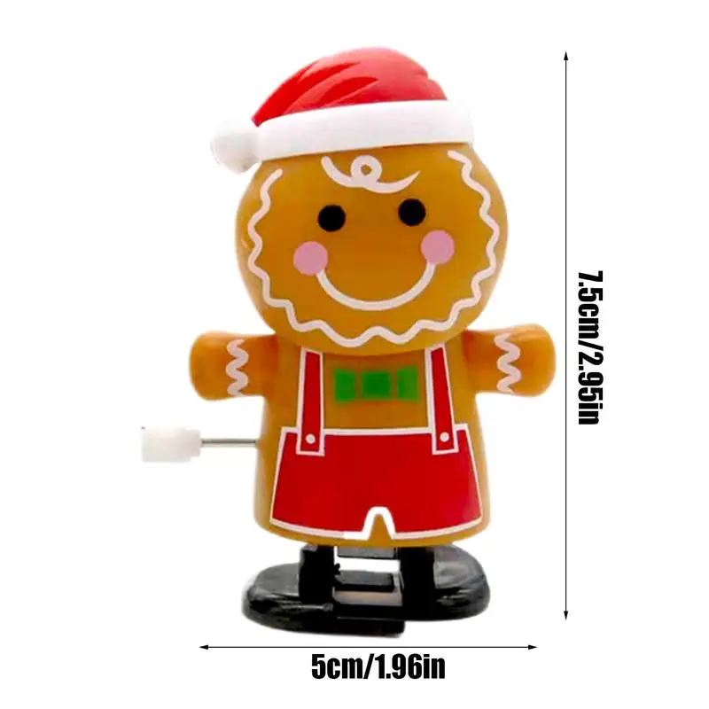 Świąteczne zabawki nakręcane 6X Cartoon Kids Christmas Toys Cute Santa Claus Gingerbread Man Penguin Colorful Tabletop Centerpieces