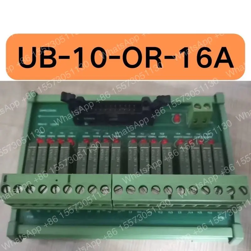 Used 16 sets of output terminal block UB-10-OR-16A tested OK and the function is intact