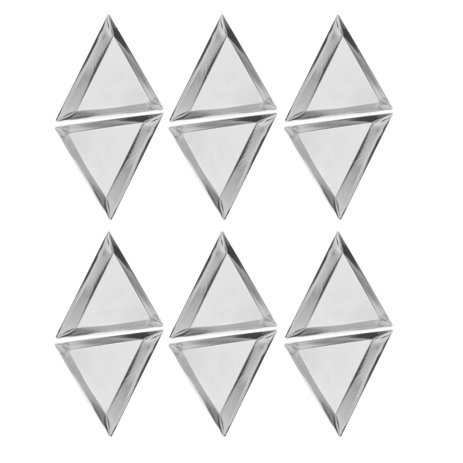 12Pcs Jewelry Bead Organizer Triangle Sorting Tray Stackable Rhinestone Craft Board Diamond Art Tools Accessories Storage Tray