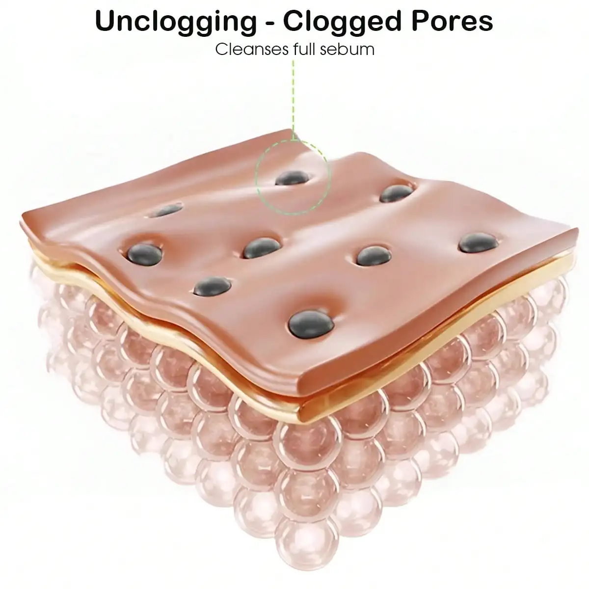 عبوة واحدة من أداة إزالة الرؤوس السوداء من السيليكون لإزالة الرؤوس السوداء ومكشطة الوجه للتنظيف العميق