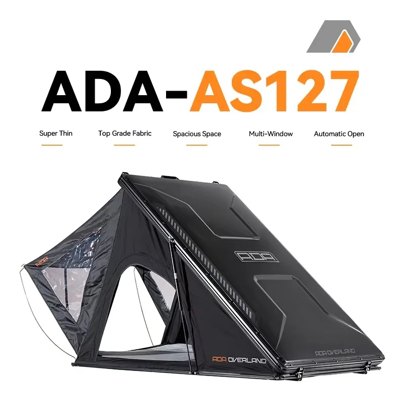 Tenda da tetto triangolare a guscio rigido OEM ODM, impermeabile, ad apertura automatica, resistente, con protezione UV, per campeggio all'aperto in famiglia