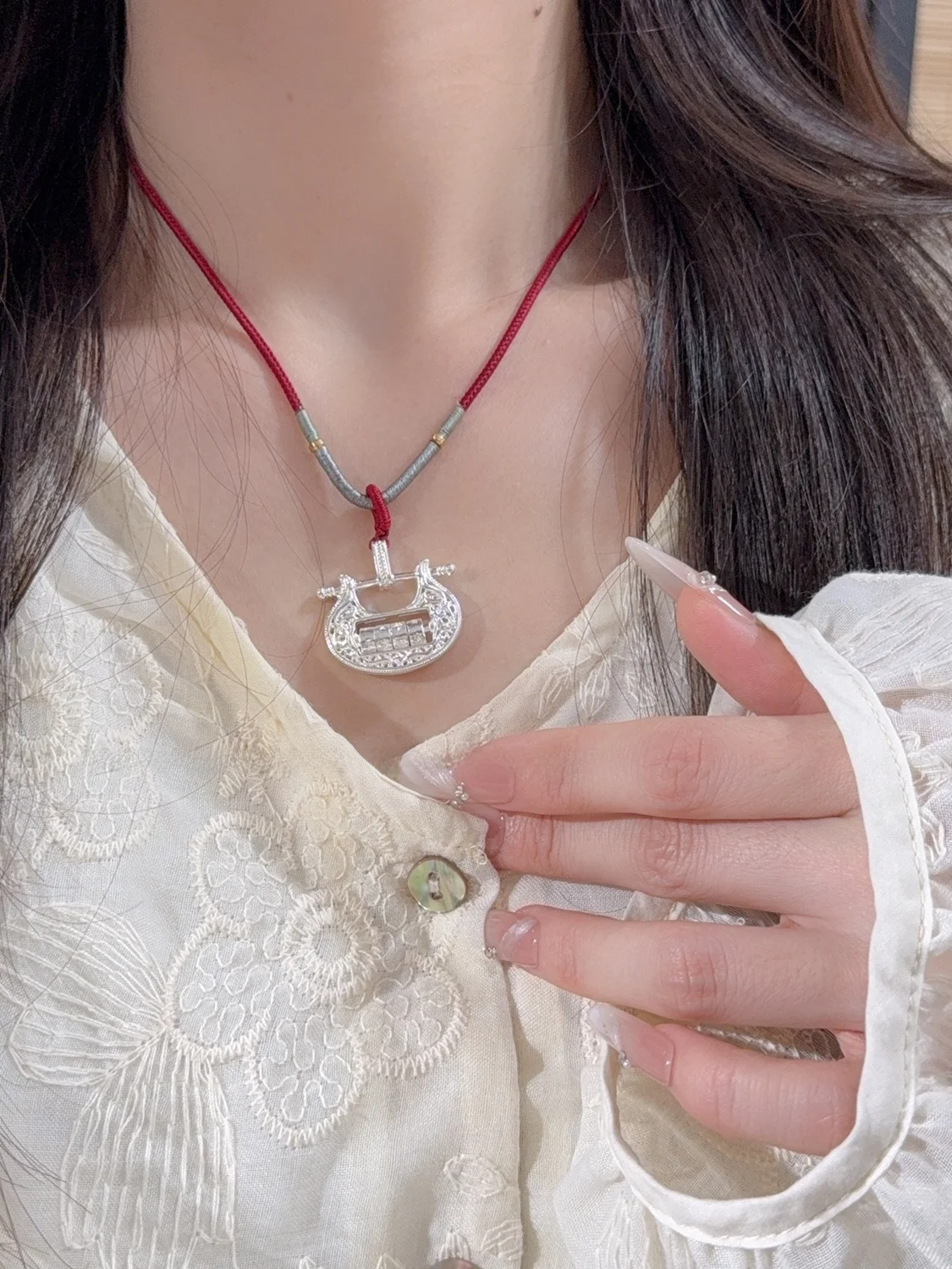 pendentif-en-argent-pur-999-nelace-agel-se-lo-chaine-de-clavicule-universelle-bijoux-faion-traditionnels-chinois