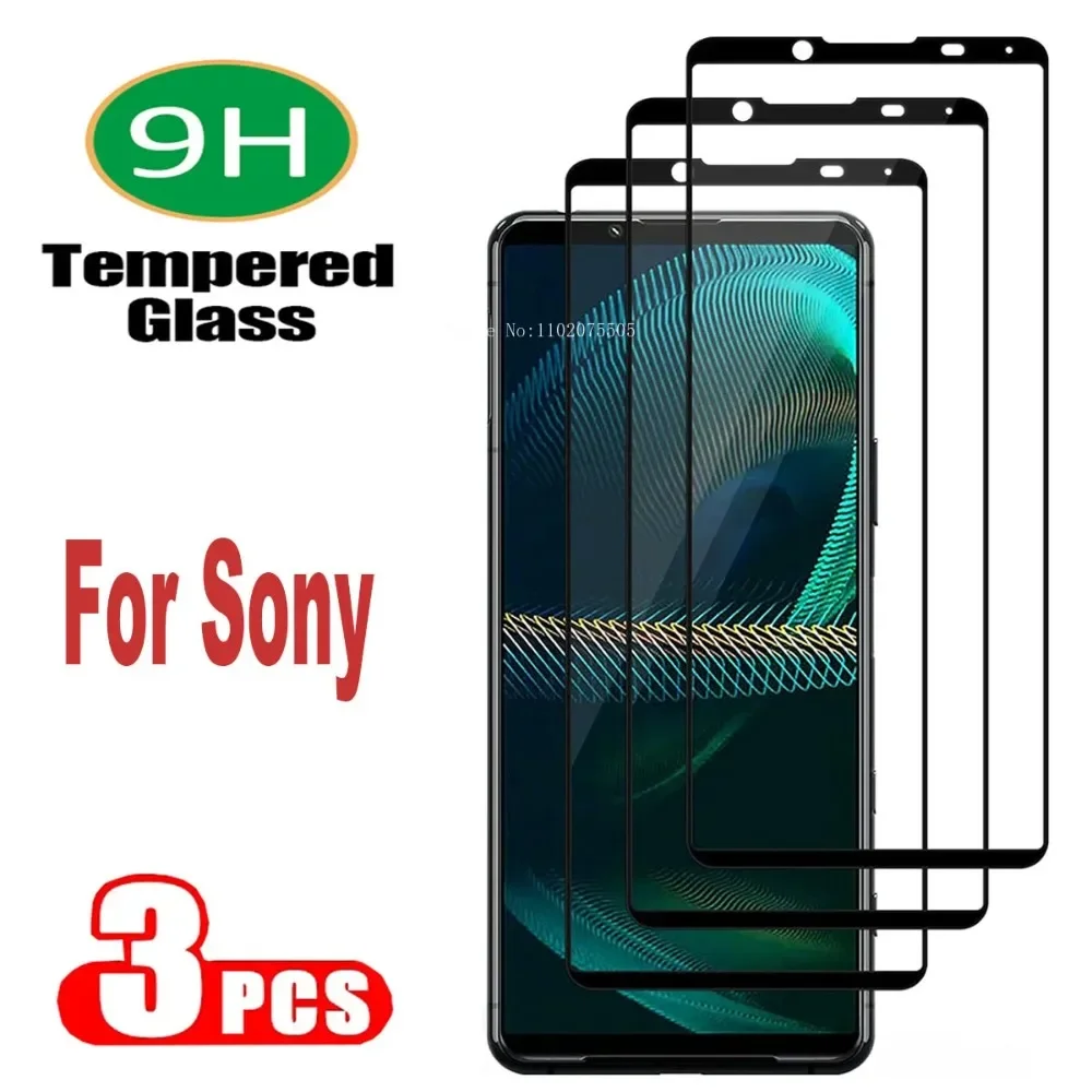 3 szt. czarne szkło hartowane do Sony Xperia 10 5 1 V II III IV Sony Xperia 1 5 10 I II XZ S 2 Folia ochronna na ekran