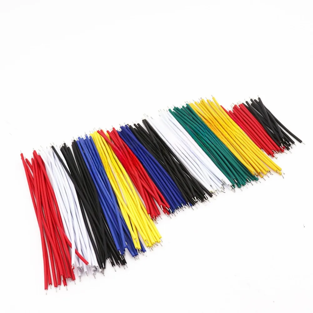 130 peças 24awg pré-espanadas pacote de fios de ligação 13 tamanhos 5cm a 10cm fios de placa de ensaio multicoloridos para arduino diy prototipagem