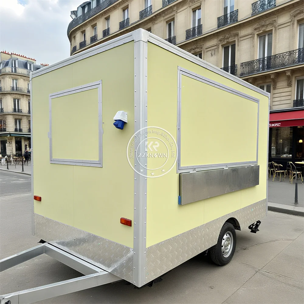 Новый грузовик для еды, полностью оборудованный мобильный кофе Churros Tacos, грузовик для пиццы, магазин уличного общественного питания, тележка с прицепом для фаст-фуда на продажу