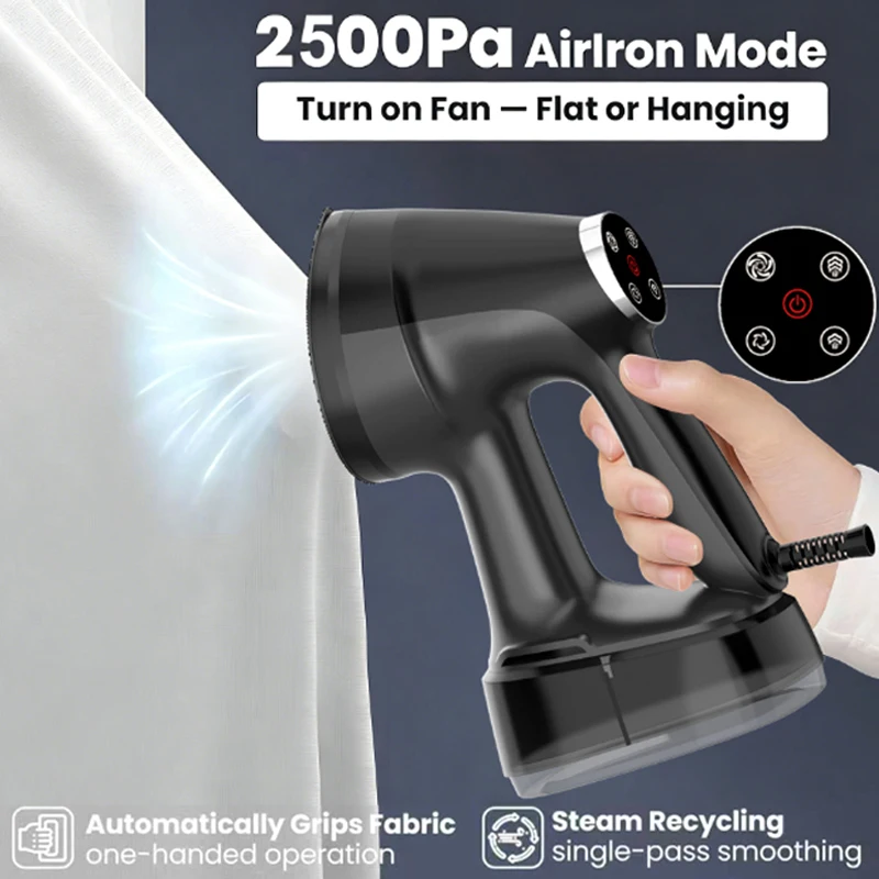 2026 New Adsorption Handheld Hanging Iron Machine 400ML Large Water Tank LCD Screen Auto Power-off Portable Ironing Machine