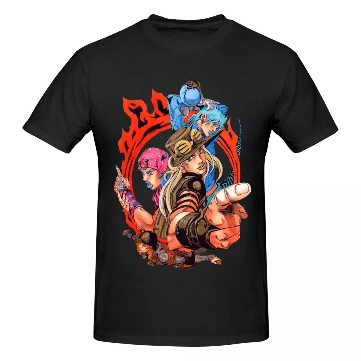 JoJo Bizarre Adventure Gyro Zeppeli Awesome T Shirts Graphic Y2K Gifts Cotton Men Women Tshirt Clothing