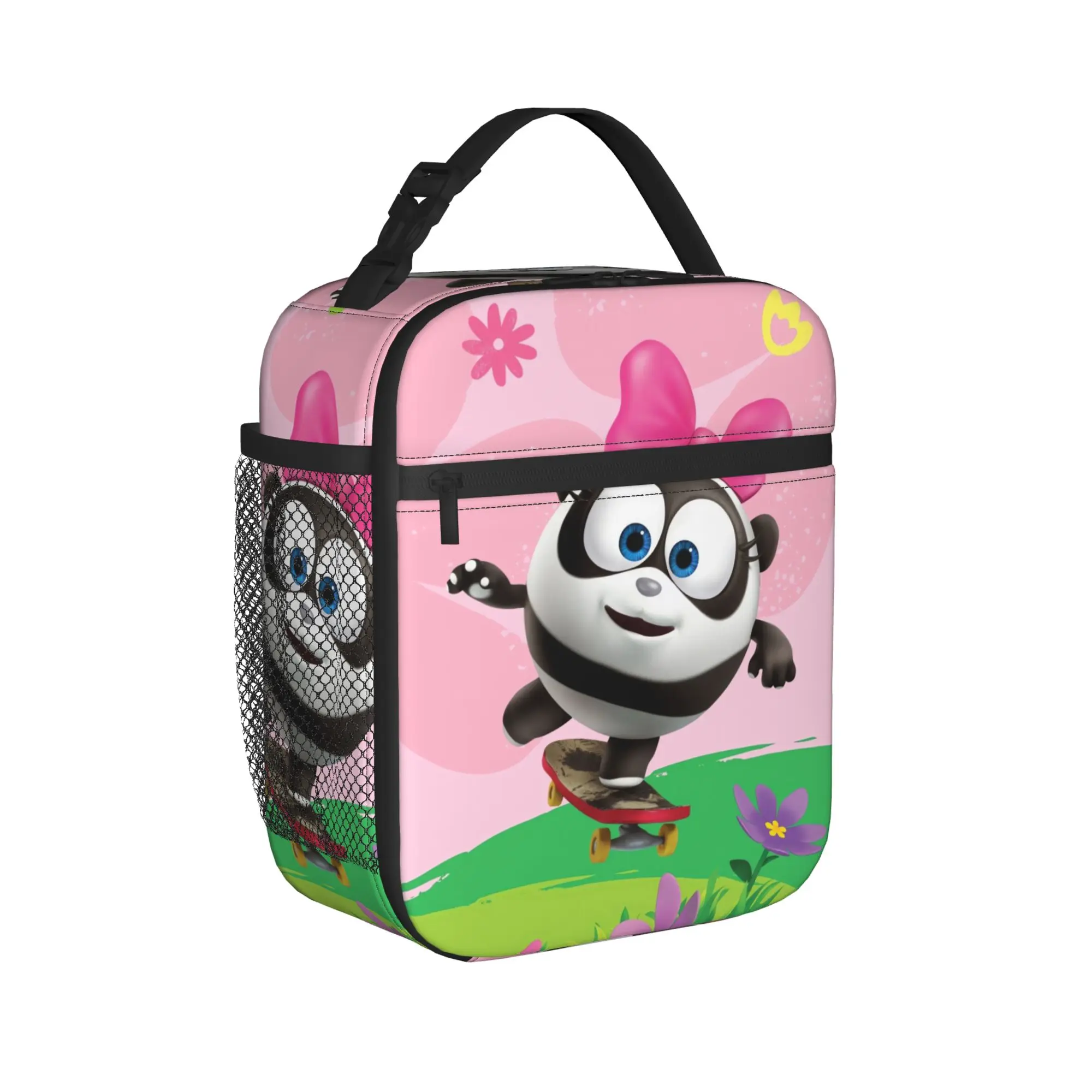Kikoriki Lunch Bag  Kawaii Lunch Box Picnic Portable Zipper Thermal Lunch Bags For Adult Waterproof Print Cooler Bag