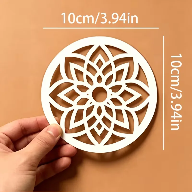 24 Pcs Mandala Stencil Set, Reusable Round Painting Stencils, Hollow Out Drawing Templates for DIY Art, Crafts, Home Decoration