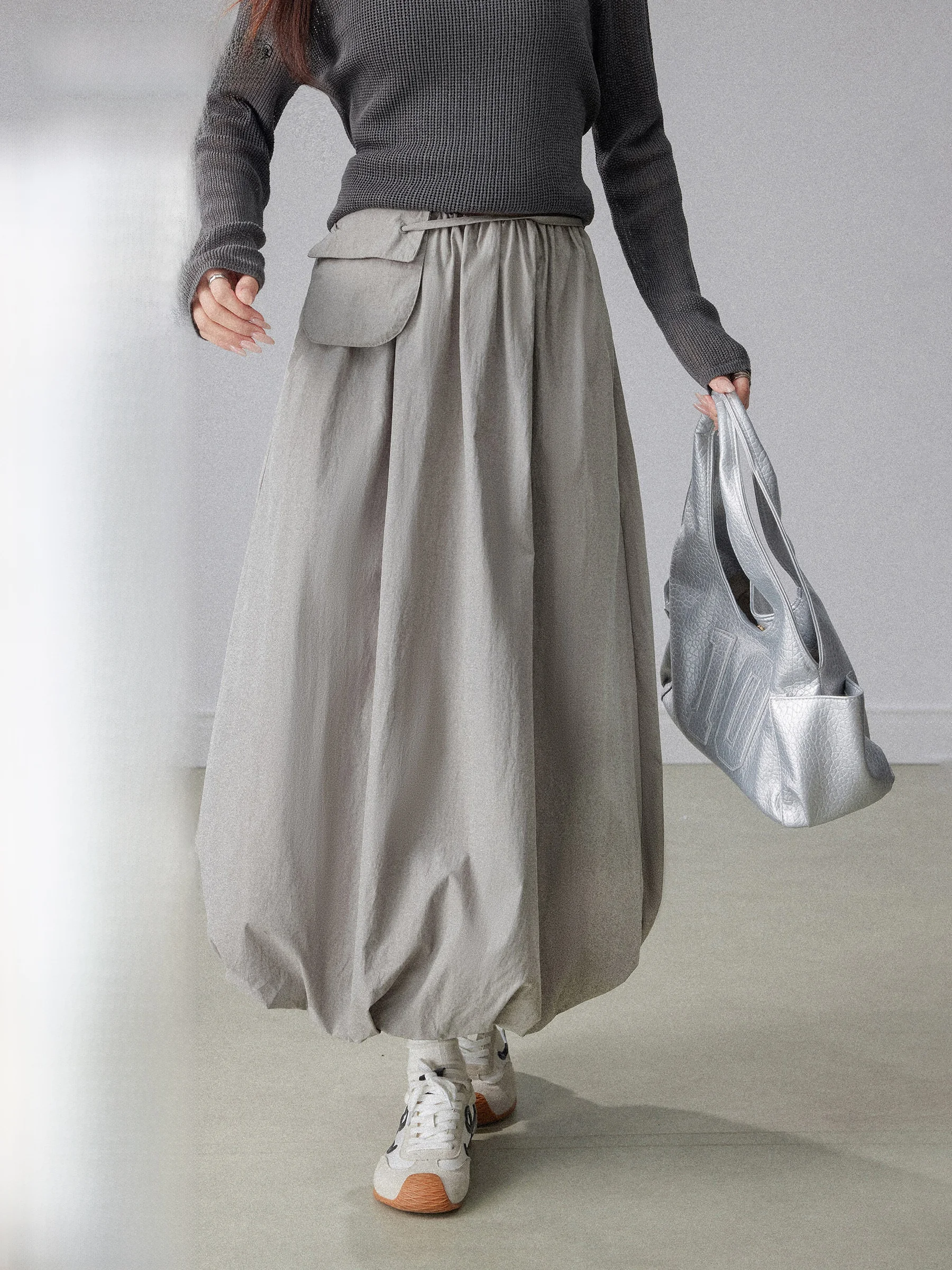 

Женская пышная юбка А-силуэта с завышенной талией, свободного кроя, стройнящая, средней длины, с цветочным узором, весна 2026, новинка