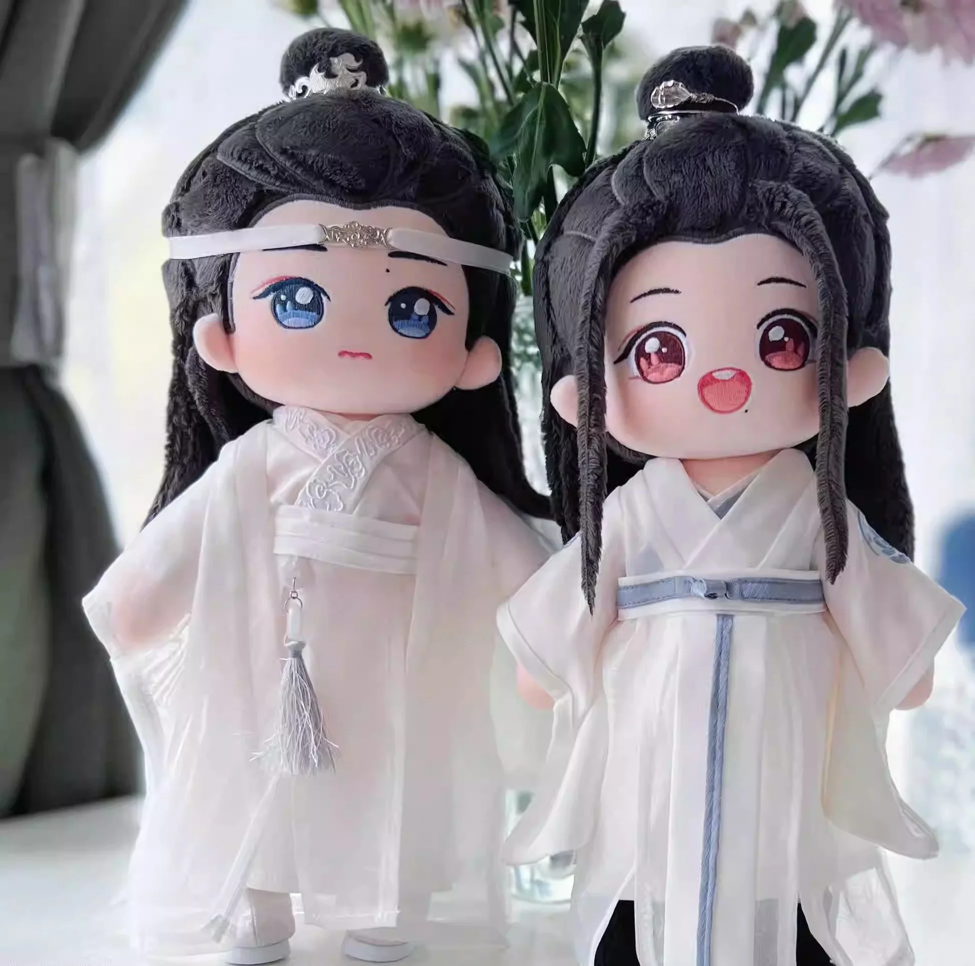 Mo Dao Zu Shi Wei Wuxian Lan Wangji Wang Yibo Xiao Zhan Star 20cm 30cm Plush Doll Toy Skeleton Body Cosplay Cute MDZS GG Presale