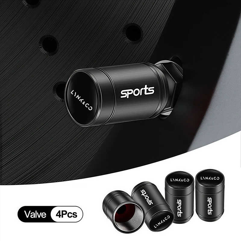 

4 шт. колпачки для клапанов автомобильных шин, металлические пылезащитные колпачки для Lynk & co 01 EM-P EM-F 02 Hatchback 03 05 06 Phev 08 09aviav