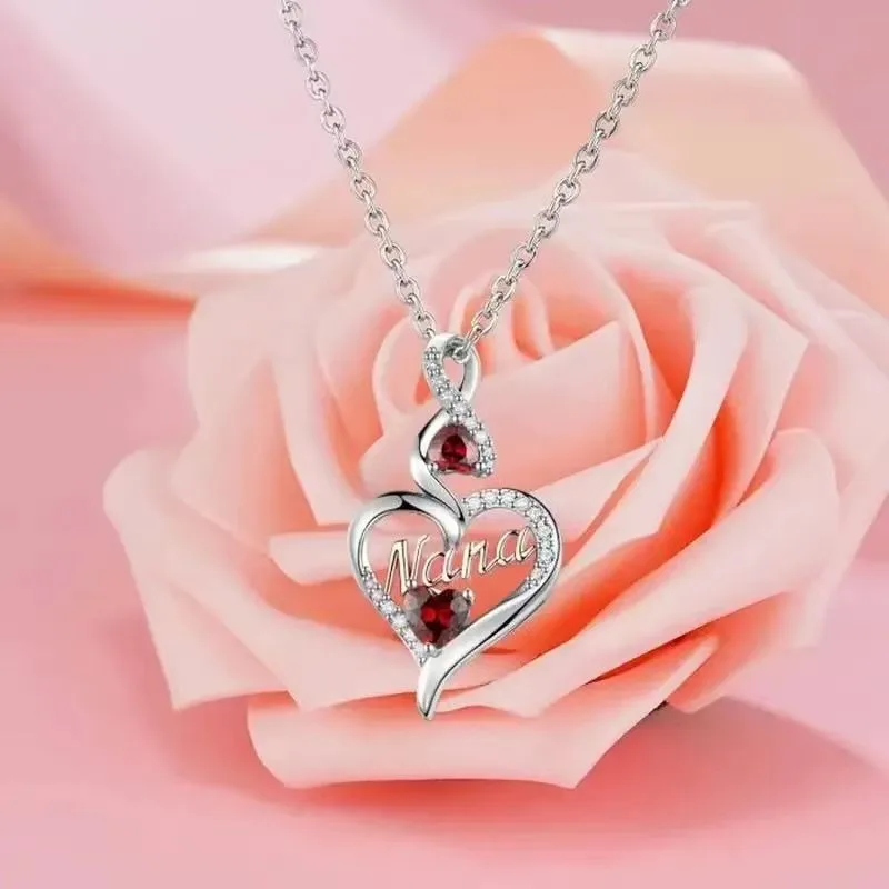 Fashionable English Nana Love Diamonds, 8 Character Pendant, New Year's Gift,Jewelry