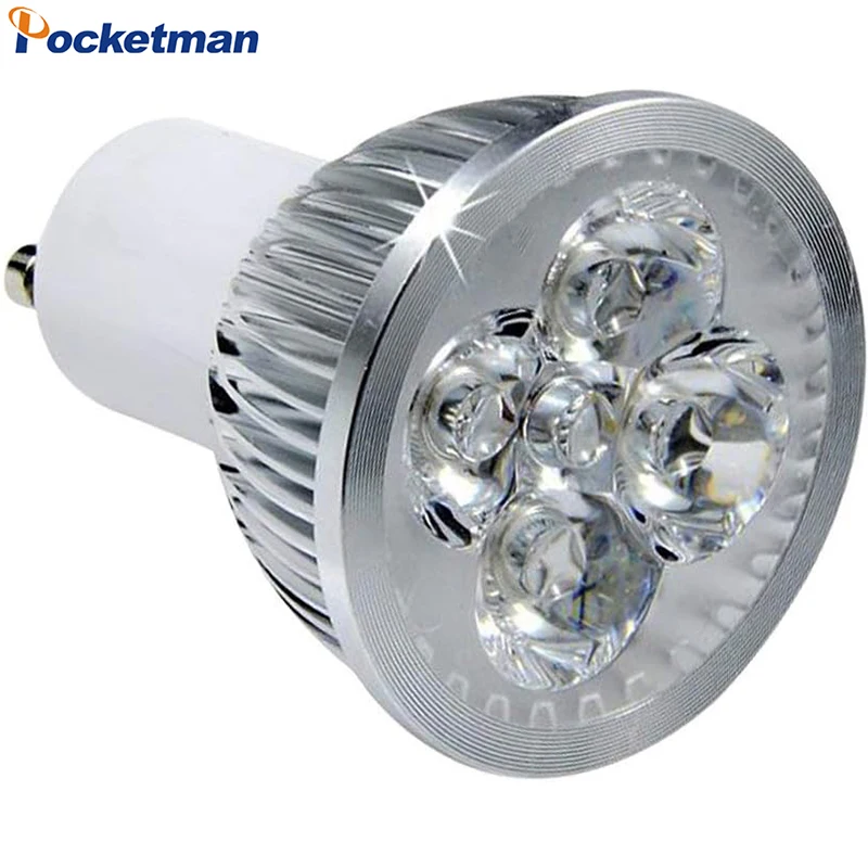 4W GU10 LED Bulbs Dimmable Spot Light Bulb Recessed Lighting 220V 30 Degree Beam Angle 40W Halogen Bulbs Equivalent 400LM 6000K