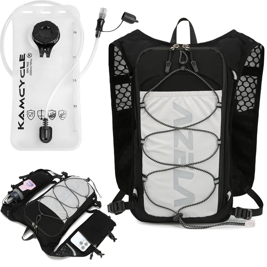 Running Vest for Women Men Lightweight Hydration Backpack Pack with 2L Water Bladder Bag Hydro Daypack for Hiking,Trail,Skiing