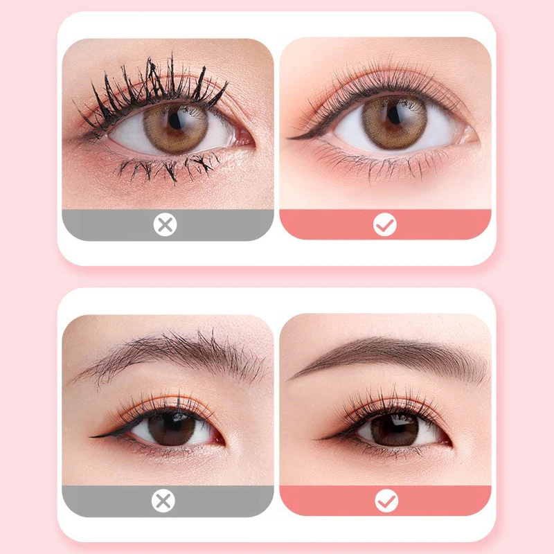 Wimpern Schönheit zusammen klappbaren Separator tragbare Wimpern Pinsel Kamm Mascara Curl Wimpern Edelstahl Wimpern Kämm werkzeuge