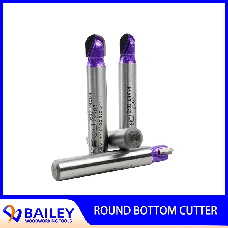 

BAILEY 1PC Cove Box Bits Woodworking Tool Milling Cutter Slotting Tool for Wood 1/2 1/4 Shank