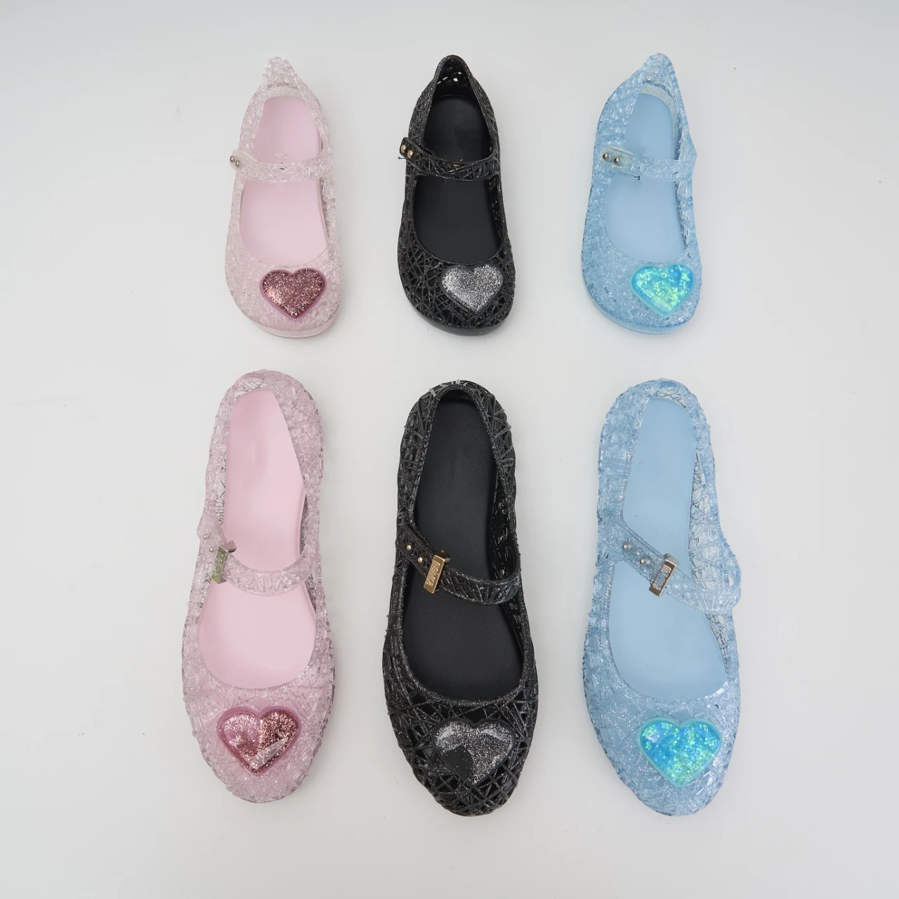 

2026 Parent-child Breathable Soft Bottom Sandals Mommy Daughter Hollow Woven Nest Love Flat Jelly Shoes Women's Kids Beach Shoes
